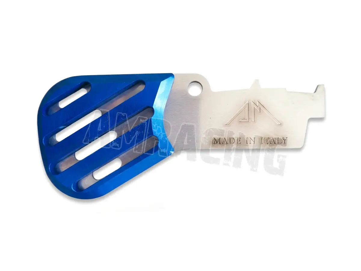 REAR BRAKE HEAT SINK CNC TM RACING - BLUE (FROM 2005)
